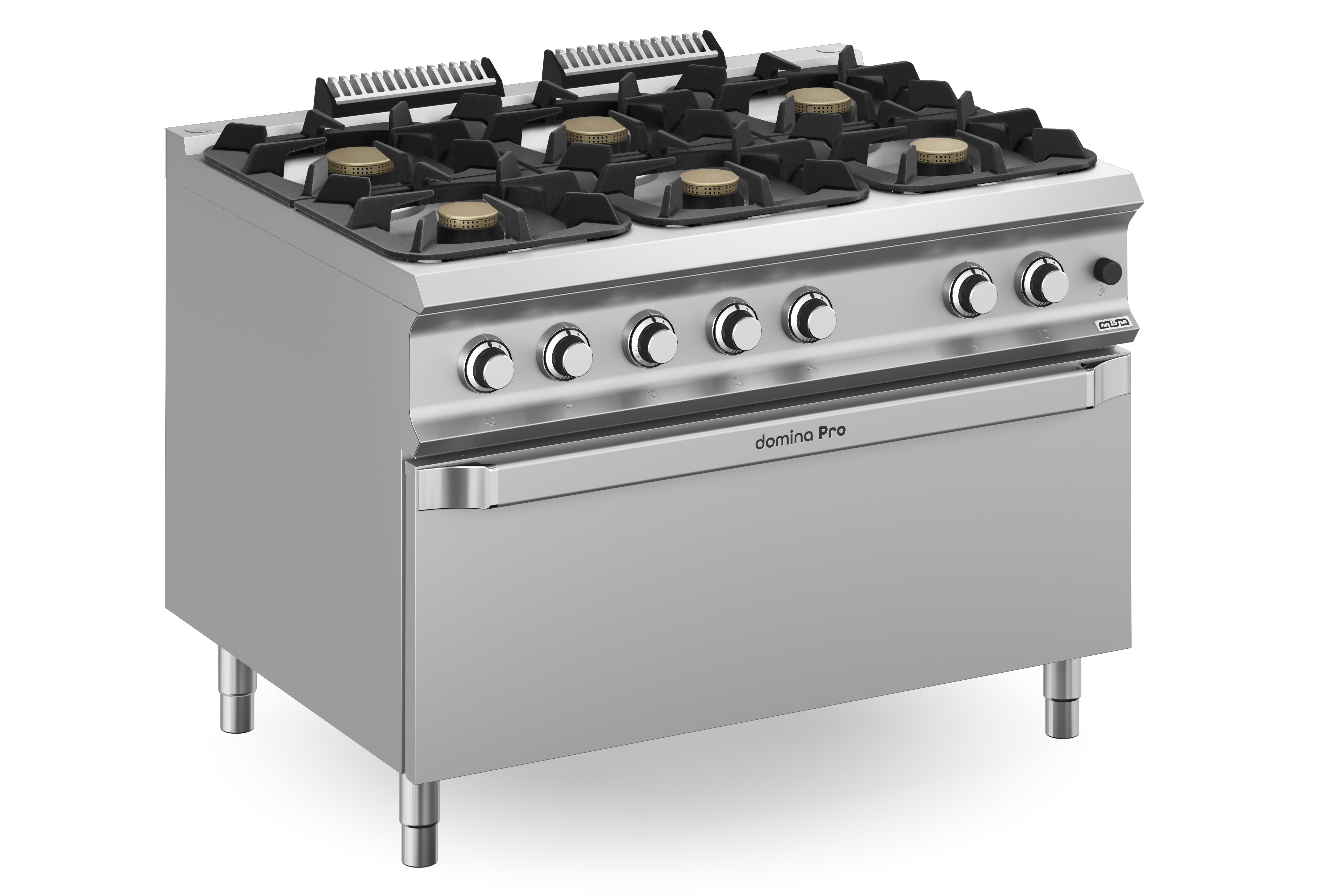 Domina Pro 900 FB912FGMXXL 6 Burners with Gas Oven Freestanding