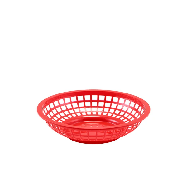 GenWare Round Fast Food Basket Red 20cm