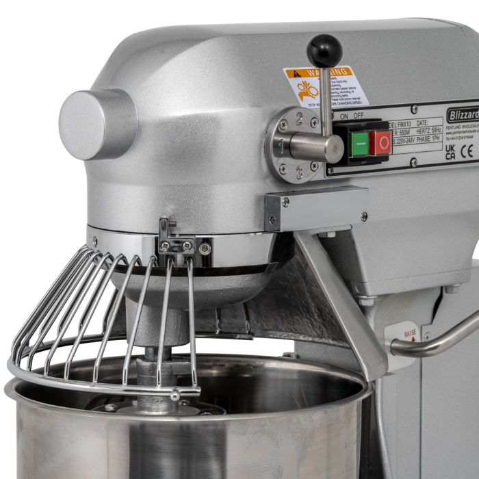 BLIZZARD GRADED-00488 FMX10 550W Silver 10 Litre Planetary Mixer