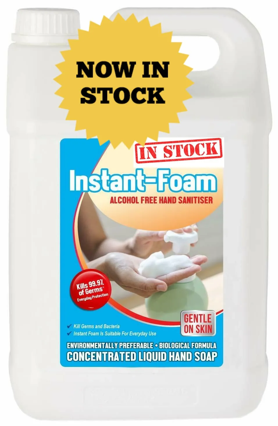 5 Litre Foam Hand Sanitizer - Kills 99.9% Bacteria