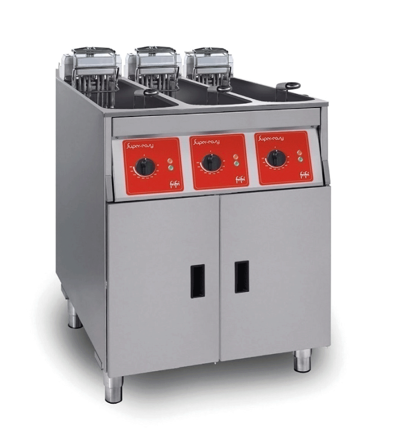 SL633L33G0 - FriFri Super Easy 633 Electric Free-standing Triple Tank Fryer with Filtration