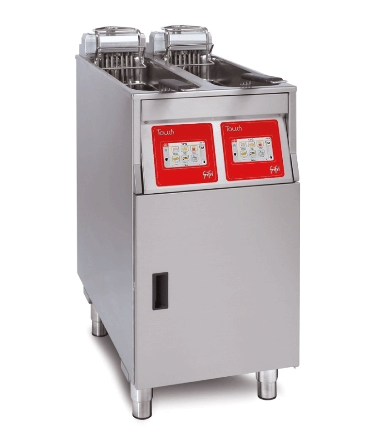 FriFri Touch 422 Electric Free-standing Twin Tank Fryer - 2 Baskets - W 400 mm - 2 x 9.0 kW