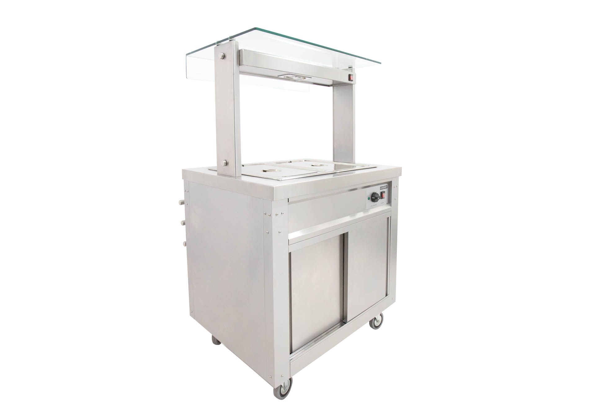 Parry FS-HB2 - Flexi Serve Hot Cupboard with Dry Well Bain Marie Top and Quartz Heated Gantry