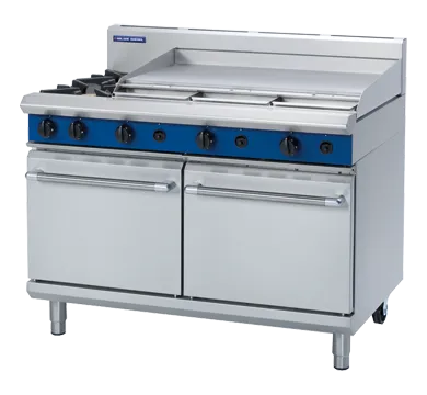 Blue Seal Evolution Series G528 - 1200mm Gas Range Double Static Oven