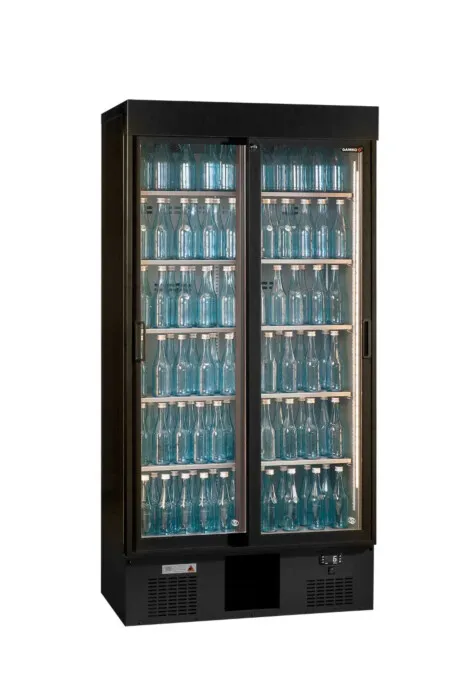 Gamko Maxiglass MG3/500SD Sliding Double Glass Door Upright Bottle Cooler 500 Litres