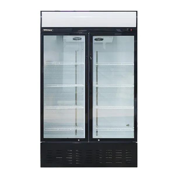 Blizzard GD630 Double Glass Door Display Fridge 630 Litre