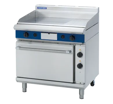 Blue Seal Evolution Series GPE506 - 900mm Gas Griddle Electric Static Oven Range