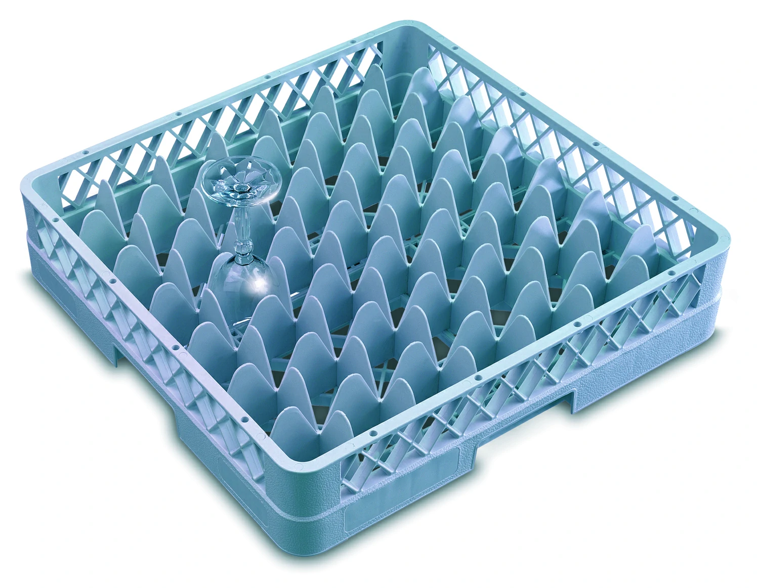 Genware 49 Compartment Glass Rack