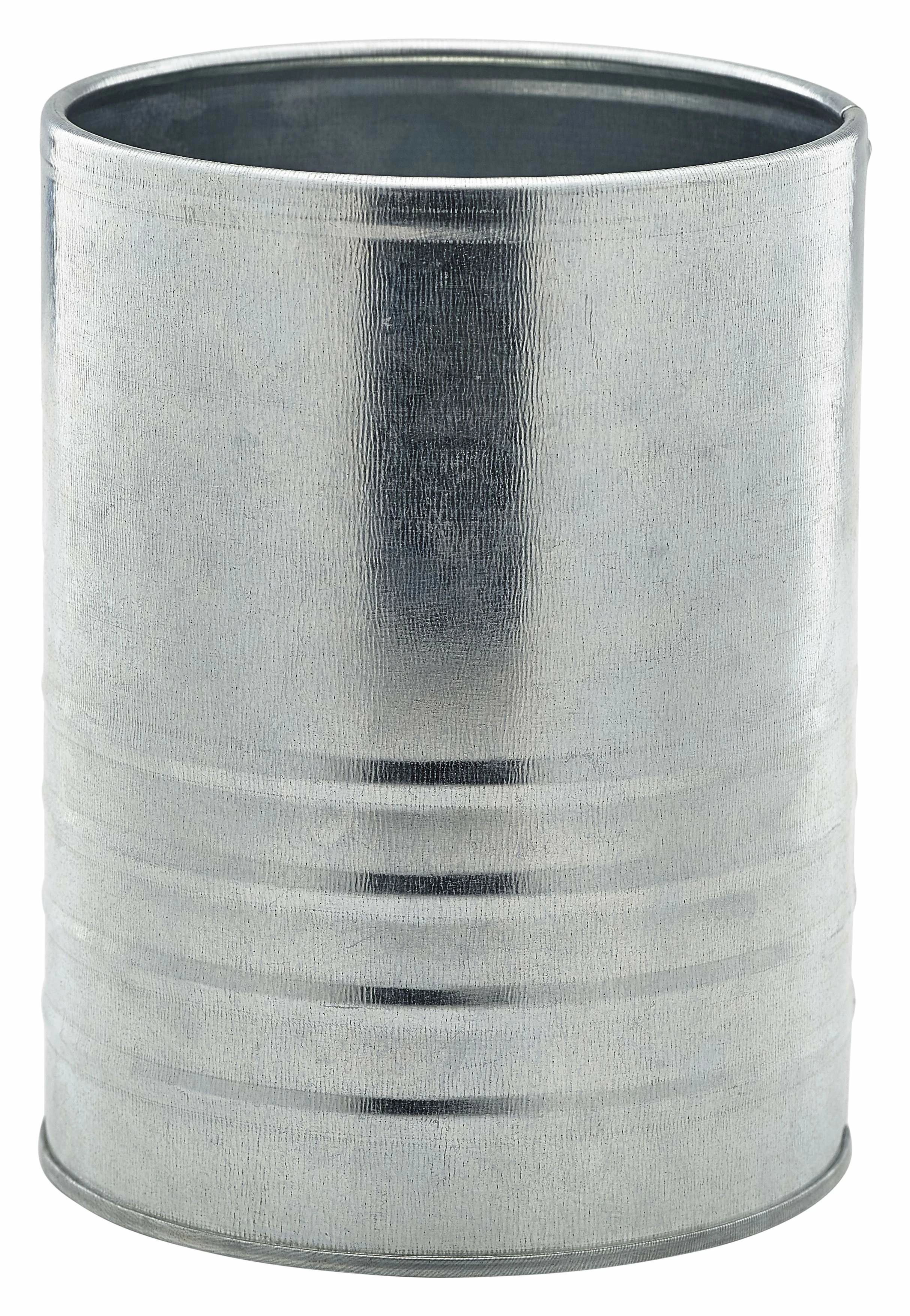 Galvanised Steel Can 11cm Dia x 14.5cm