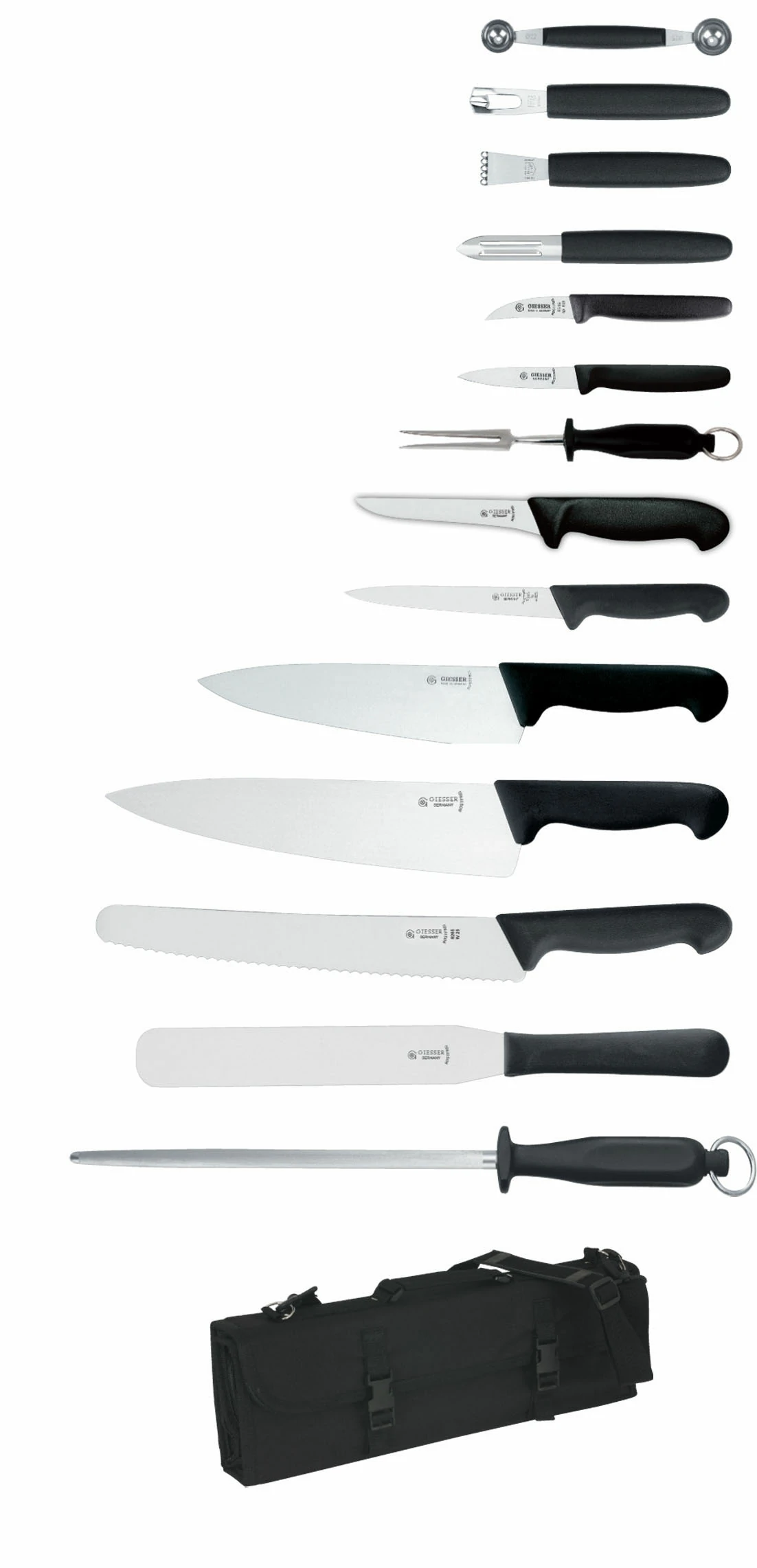 Giesser 14Pc Knife Set + Knife Case