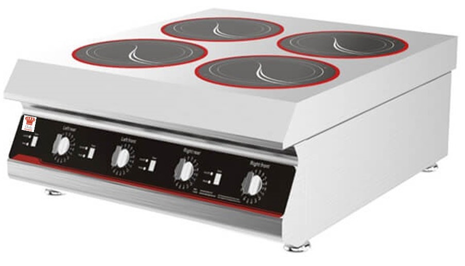 Chefsrange GXIH4-3 80 Line Counter Top 4 Ring Induction Hob - 4 X 3Kw Power