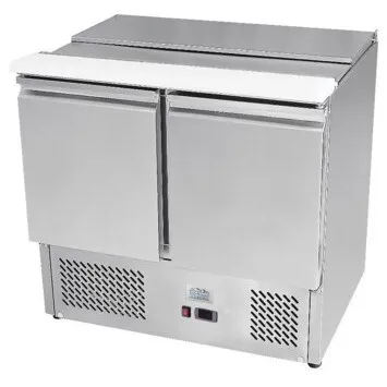 Ice-A-Cool ICE3800GR 2 Door Refrigerated Saladette Prep Counter 300 Litres