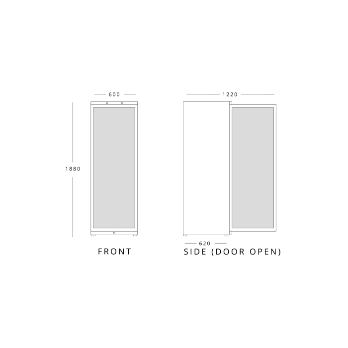 MONDIAL ELITE GRADED-00447 ICEN40 Single Glass Door Freezer 360L