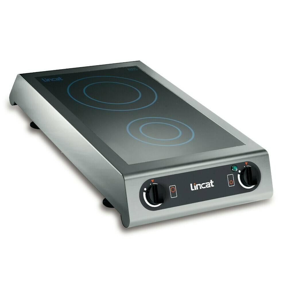 Lincat Electric Counter-top Induction Hob - 2 Zones - W 350 mm - 3.0 kW