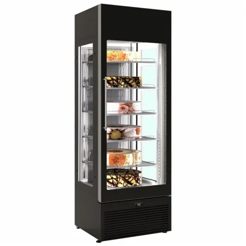 Framec Venere PS Black Upright Glass Door Display Fridge