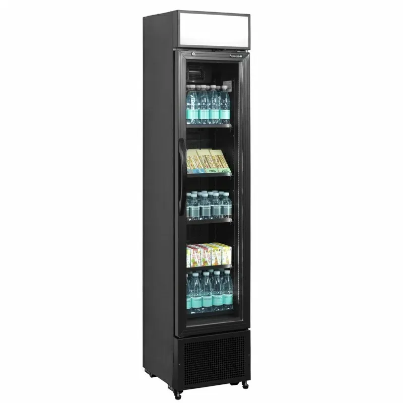 Tefcold FSC175H Black Glass Door Merchandiser