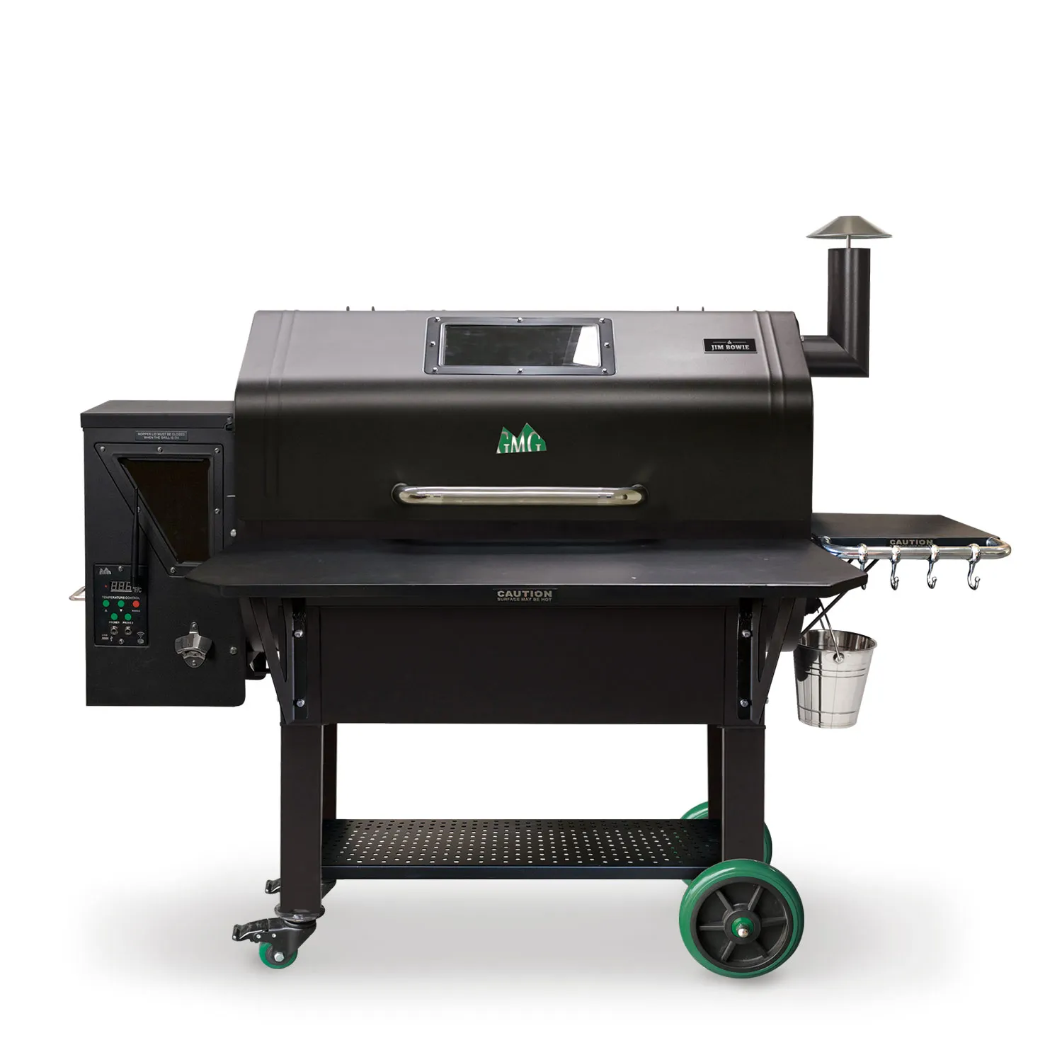 Jim Bowie Wifi Wood Pellet BBQ Grill Black