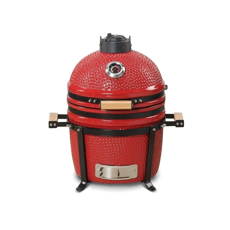 Kamado Bono Minimo Ceramic BBQ Grill 15 RED