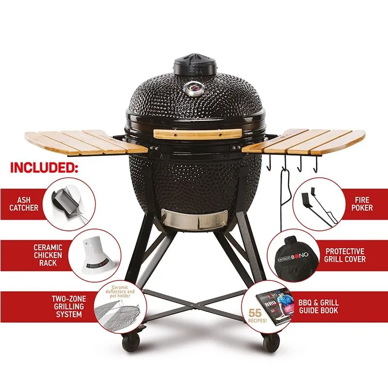 Kamado Bono Media Ceramic BBQ Grill 20