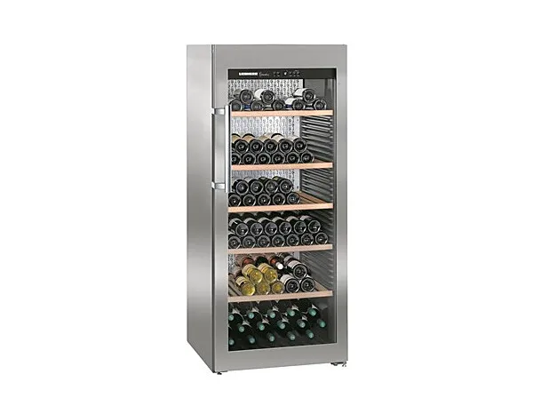 Liebherr WKES4552 Glazed Stainless Steel Wine Cabinet 478 Litres