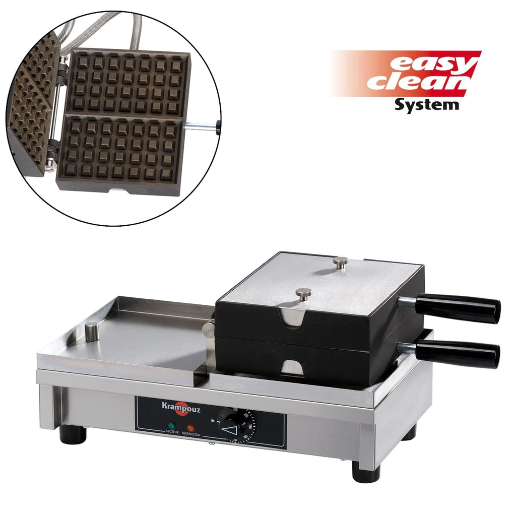 KRAMPOUZ WECAHA - Single LIEGE 4x7 waffle maker 180' left to right swiveling Krampouz