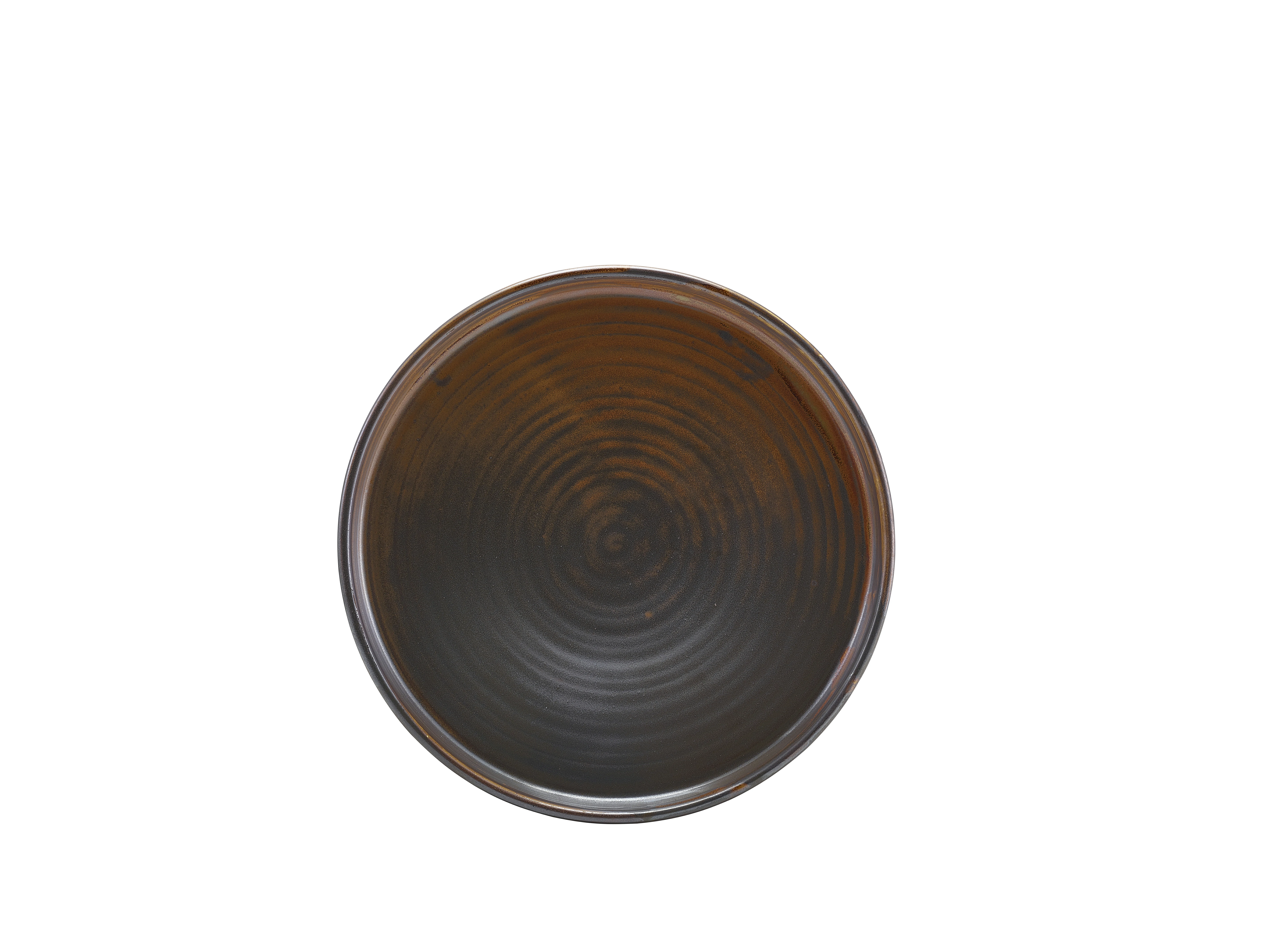 Terra Porcelain Rustic Copper Low Presentation Plate 21cm