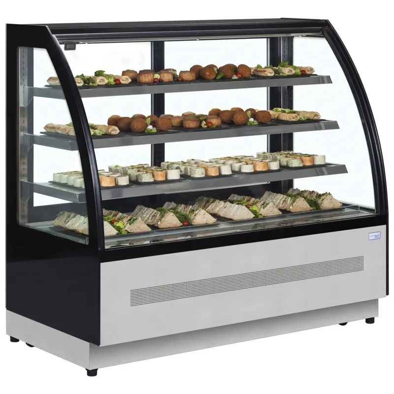 Interlevin LPD Curved Range Patisserie Cake Display Fridge