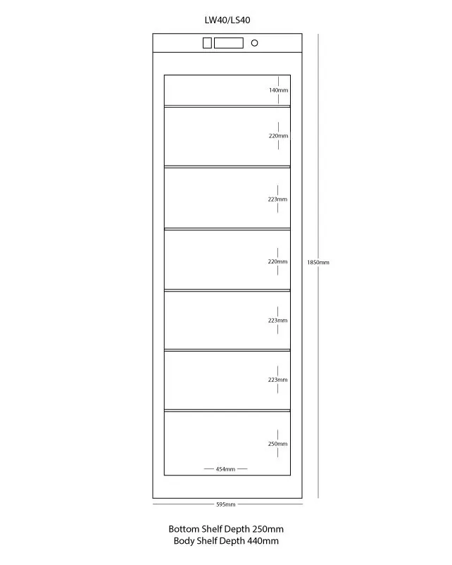 Blizzard LW40 Single Door White Laminated Freezer