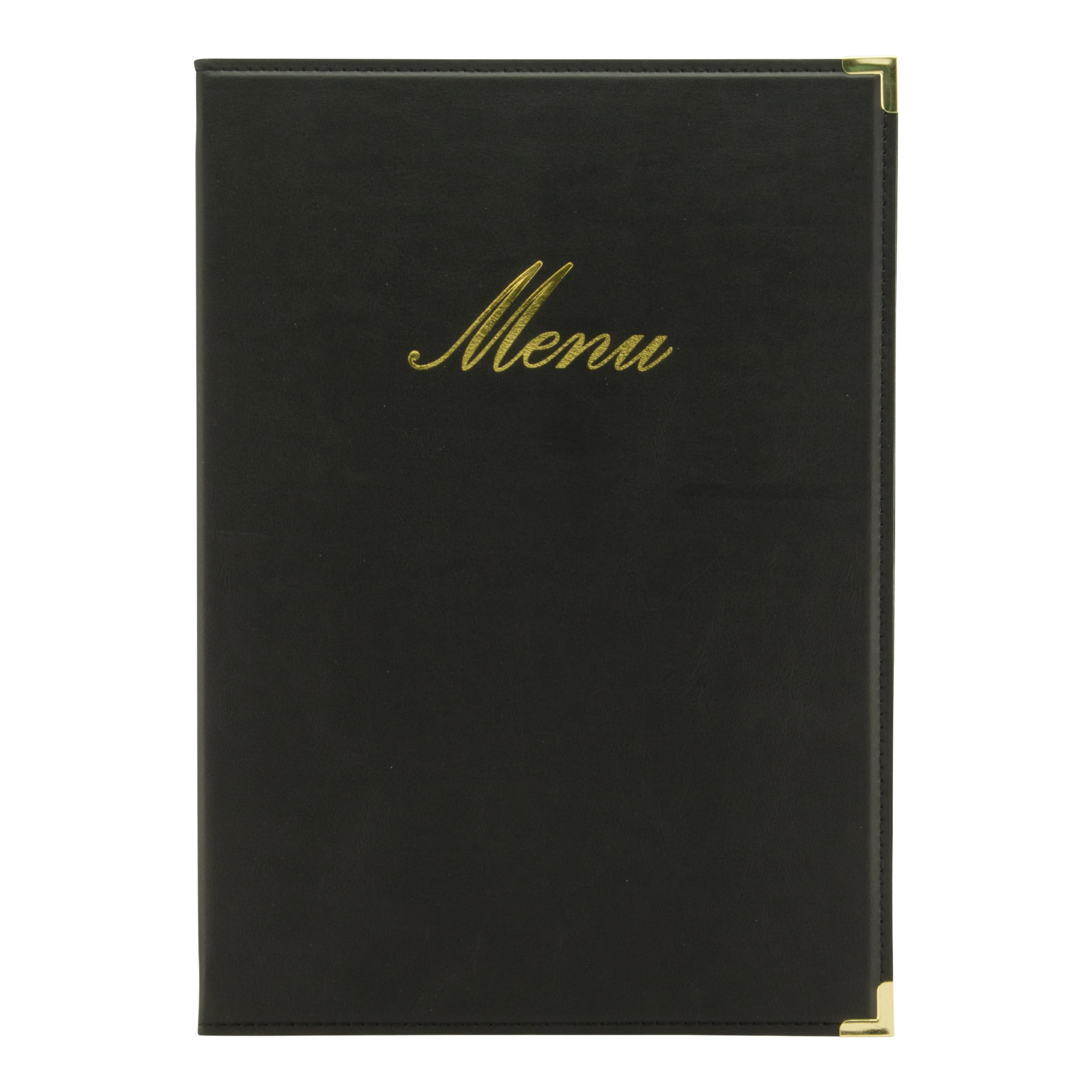 Classic A4 Menu Holder Black 4 Pages