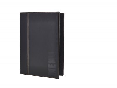 Rio A5 Menu Holder Black 4 Pages