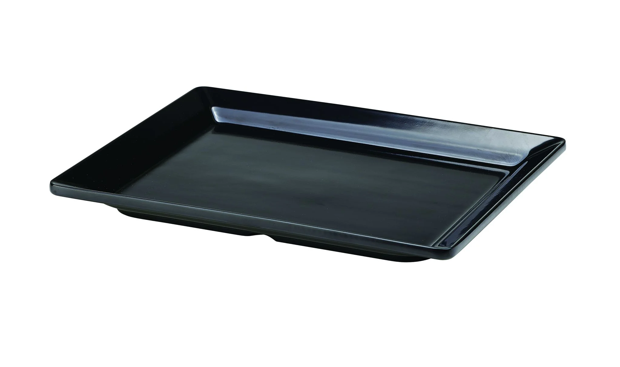 Black Melamine Platter GN 1/2 Size 32 X 26cm