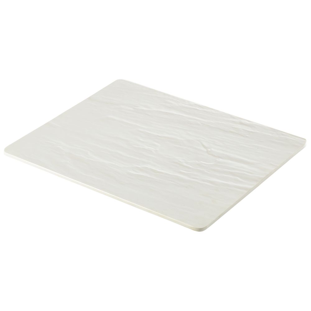 White Slate Melamine Platter GN 1/2 32.5x26.5cm