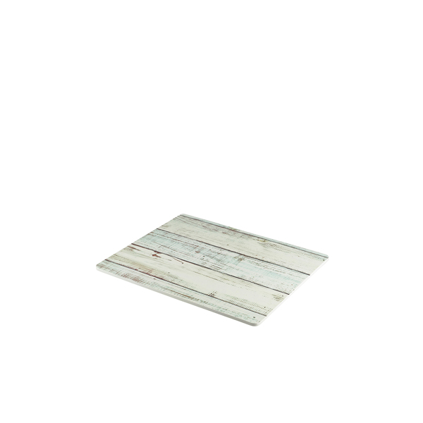 White Wash Wood Effect Melamine Platter GN 1/2