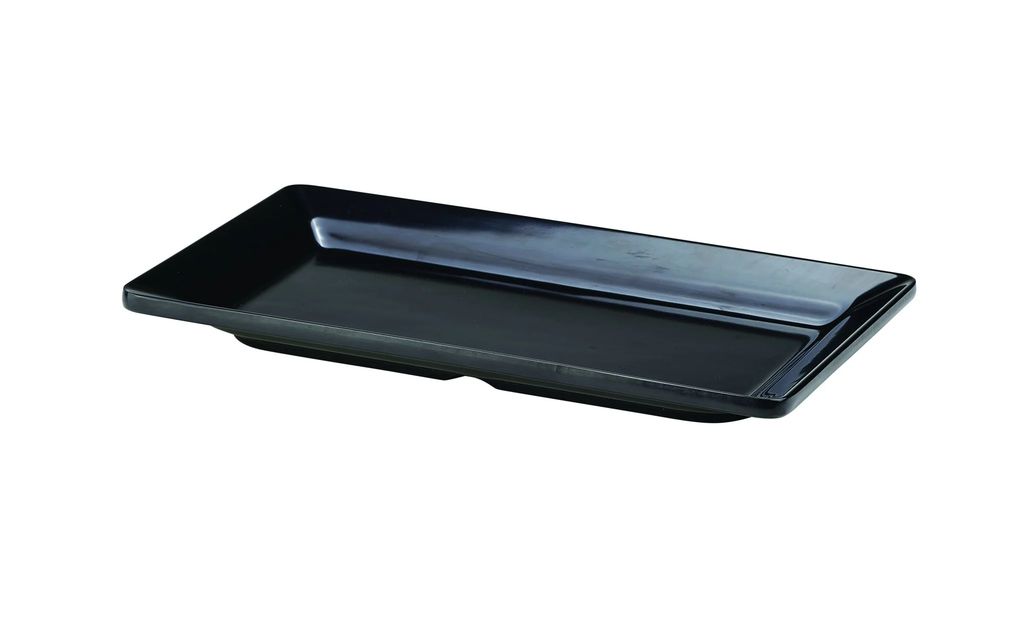 Black Melamine Platter GN 1/3 Size 32X17.5cm