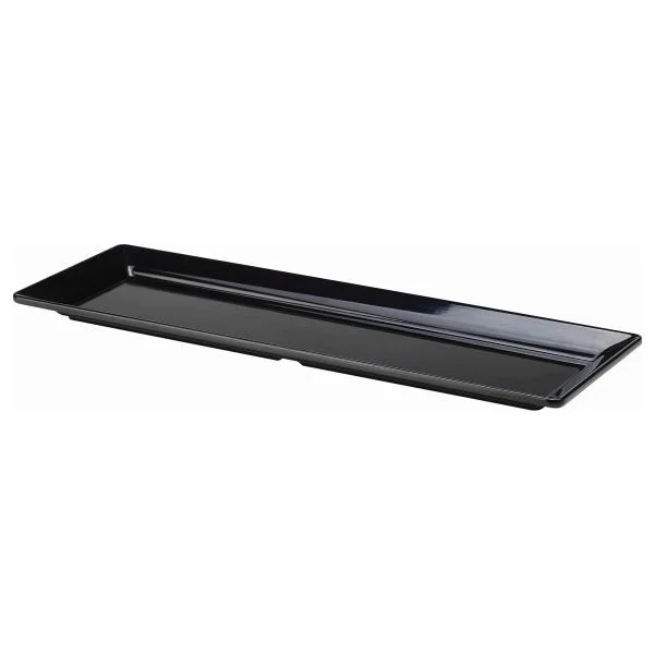 Black Melamine Platter GN 2/4 Size 53X17.5cm