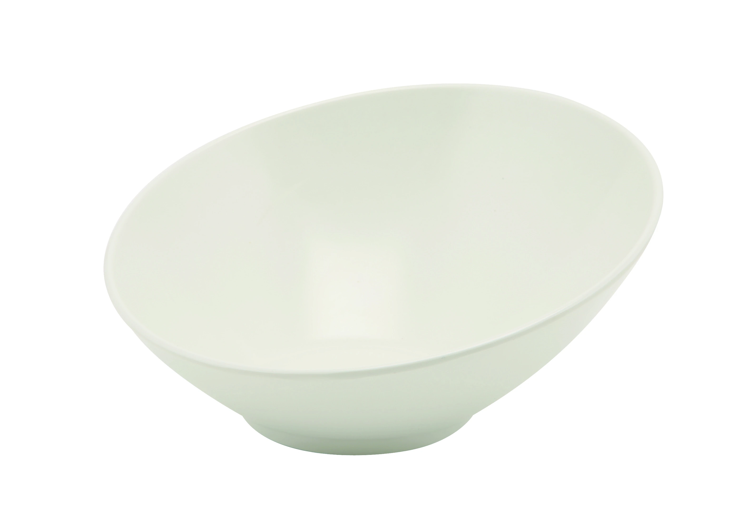 White Melamine Slanted Buffet Bowl 30X29X13cm