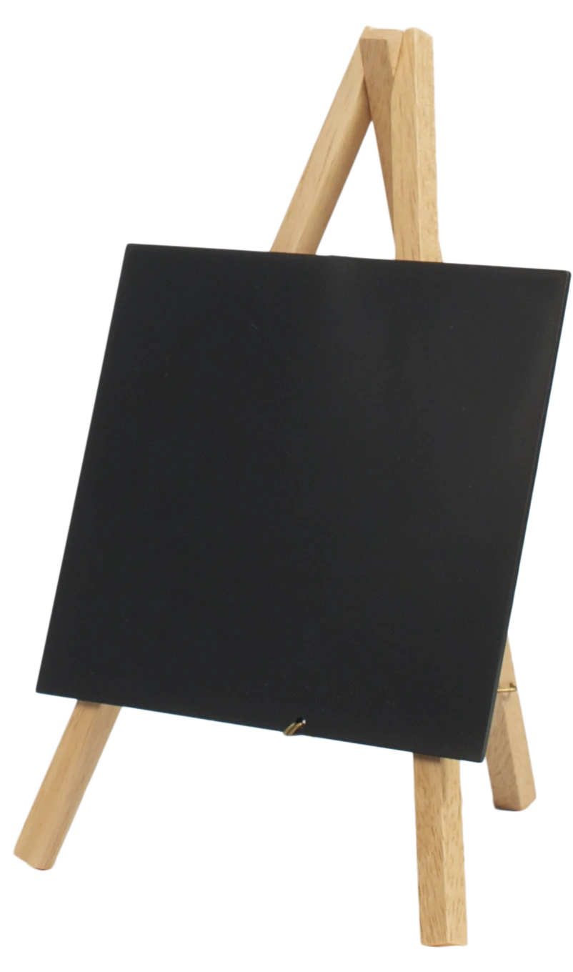 Mini Chalkboard Easel 24 X 11.5cm Wood Pk3