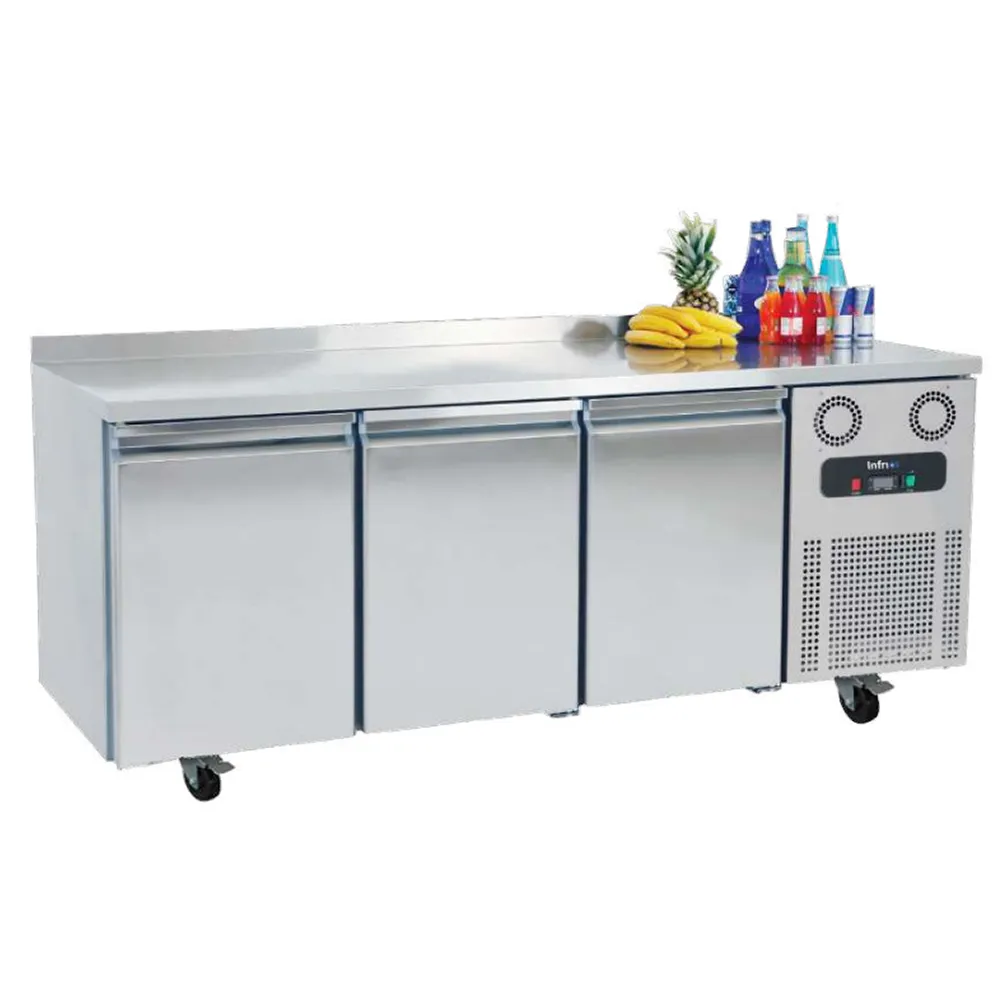Infrio Professional 3 Door GN 1/1 Freezer Table