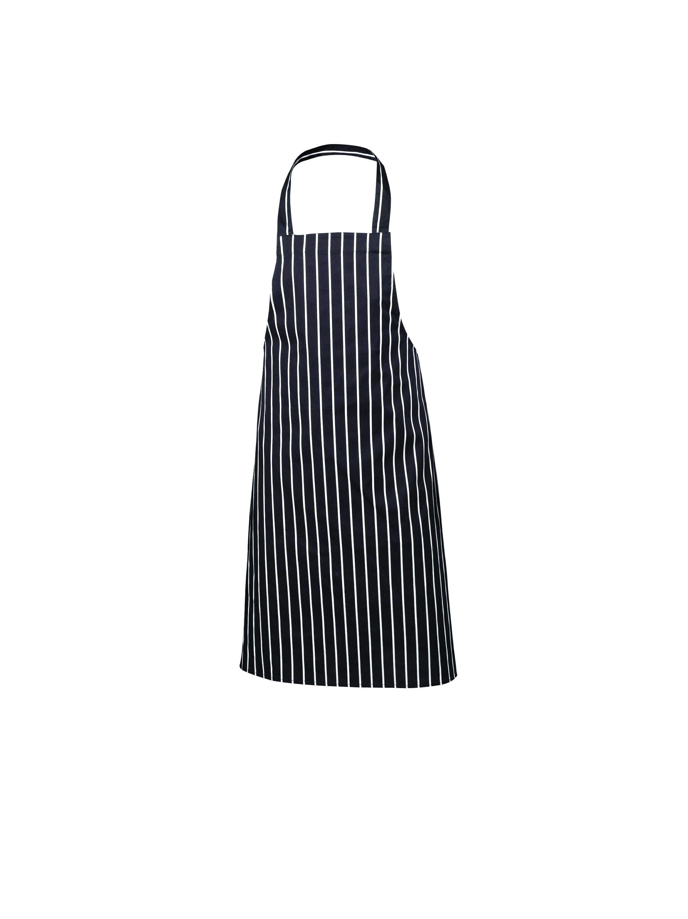 Navy Butchers Stripe Bib Apron 70cm X 100cm