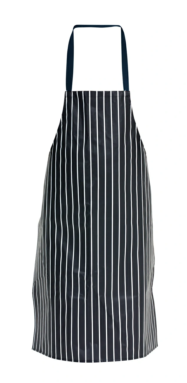 PVC Butchers Stripe Waterproof Apron 72X100cm