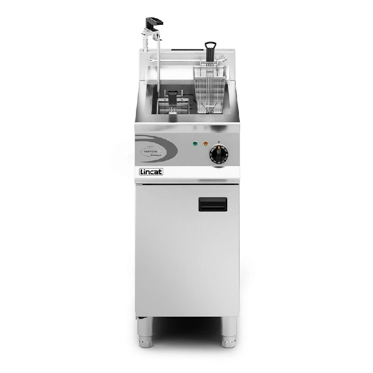 OG8115/OP/N - Lincat Opus 800 Natural Gas Free-standing Single Tank Fryer with Pumped Filtration