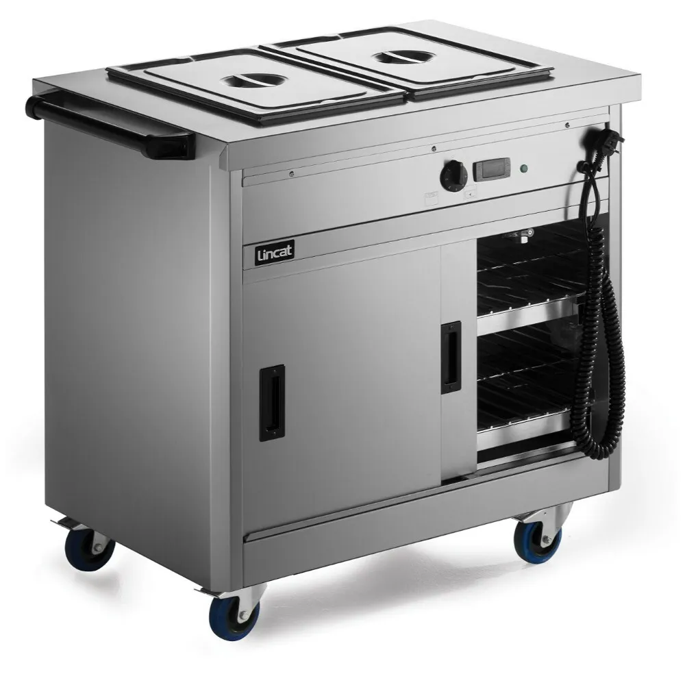 P6B2 - Lincat Panther 670 Series Free-standing Hot Cupboard - Bain Marie Top