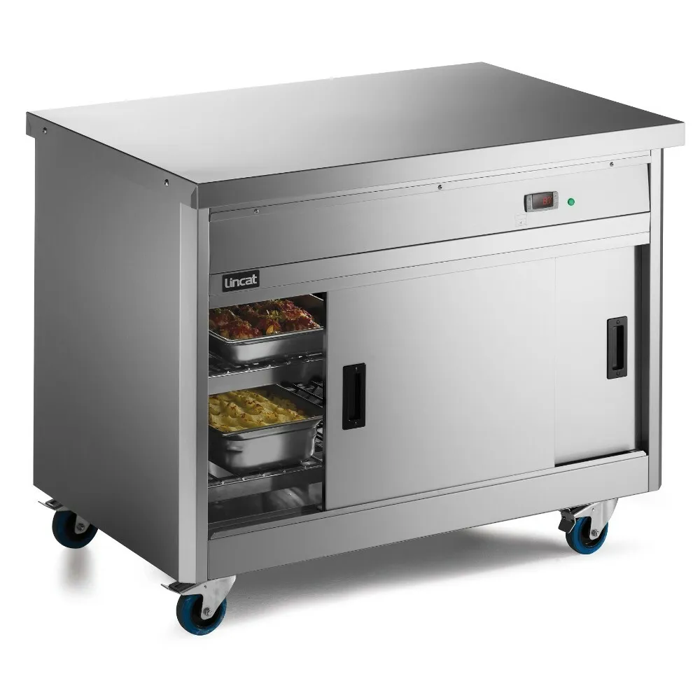 P8P3 - Lincat Panther 800 Series Free-standing Hot Cupboard - Plain Top