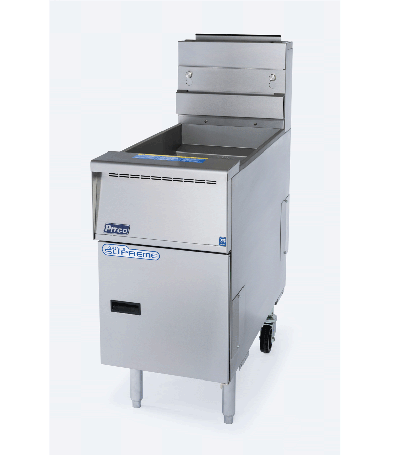 Pitco SSH55-SSTC/FD-FFF Freestanding Gas Fryer