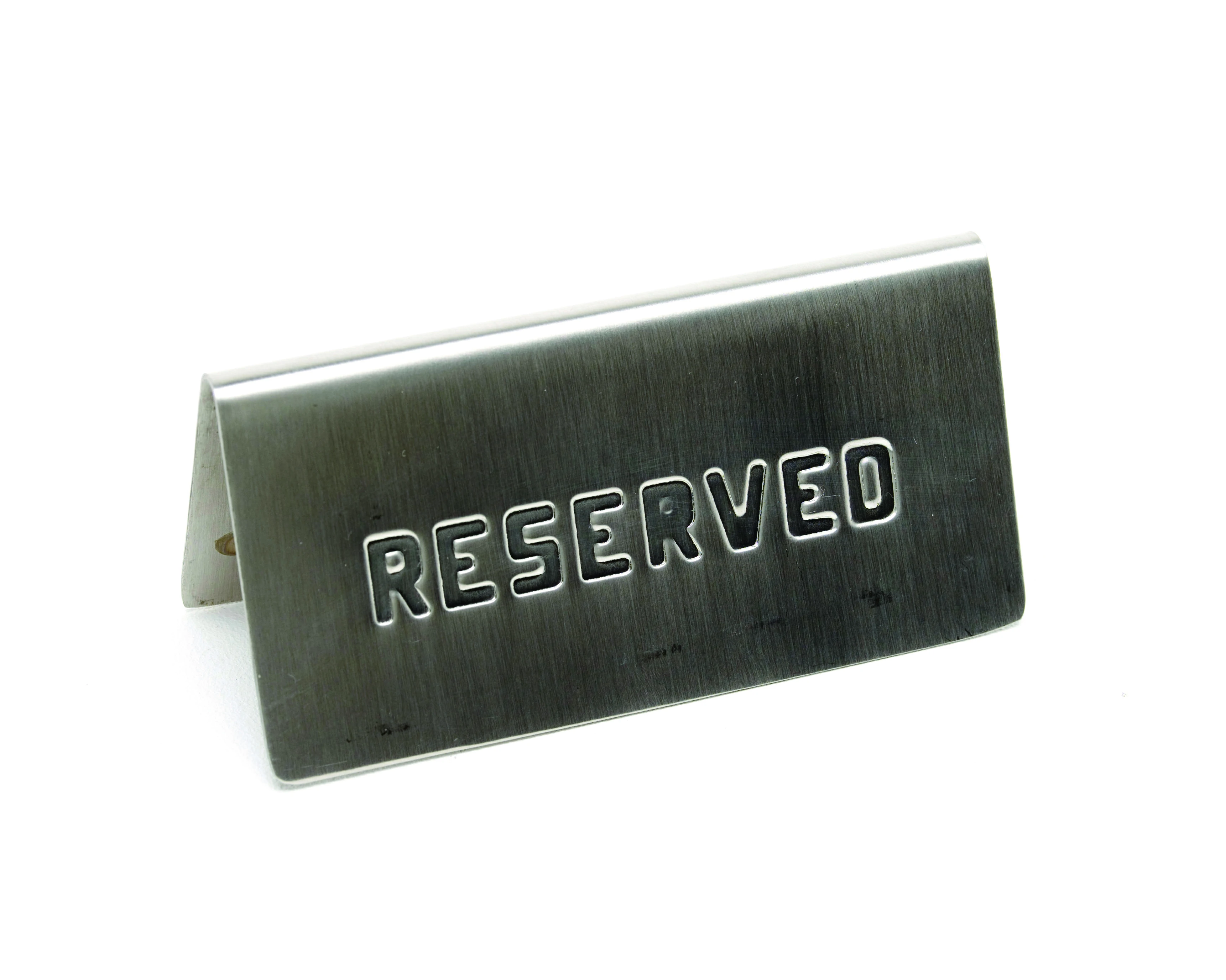 GenWare Stainless Steel Reserved Table Sign