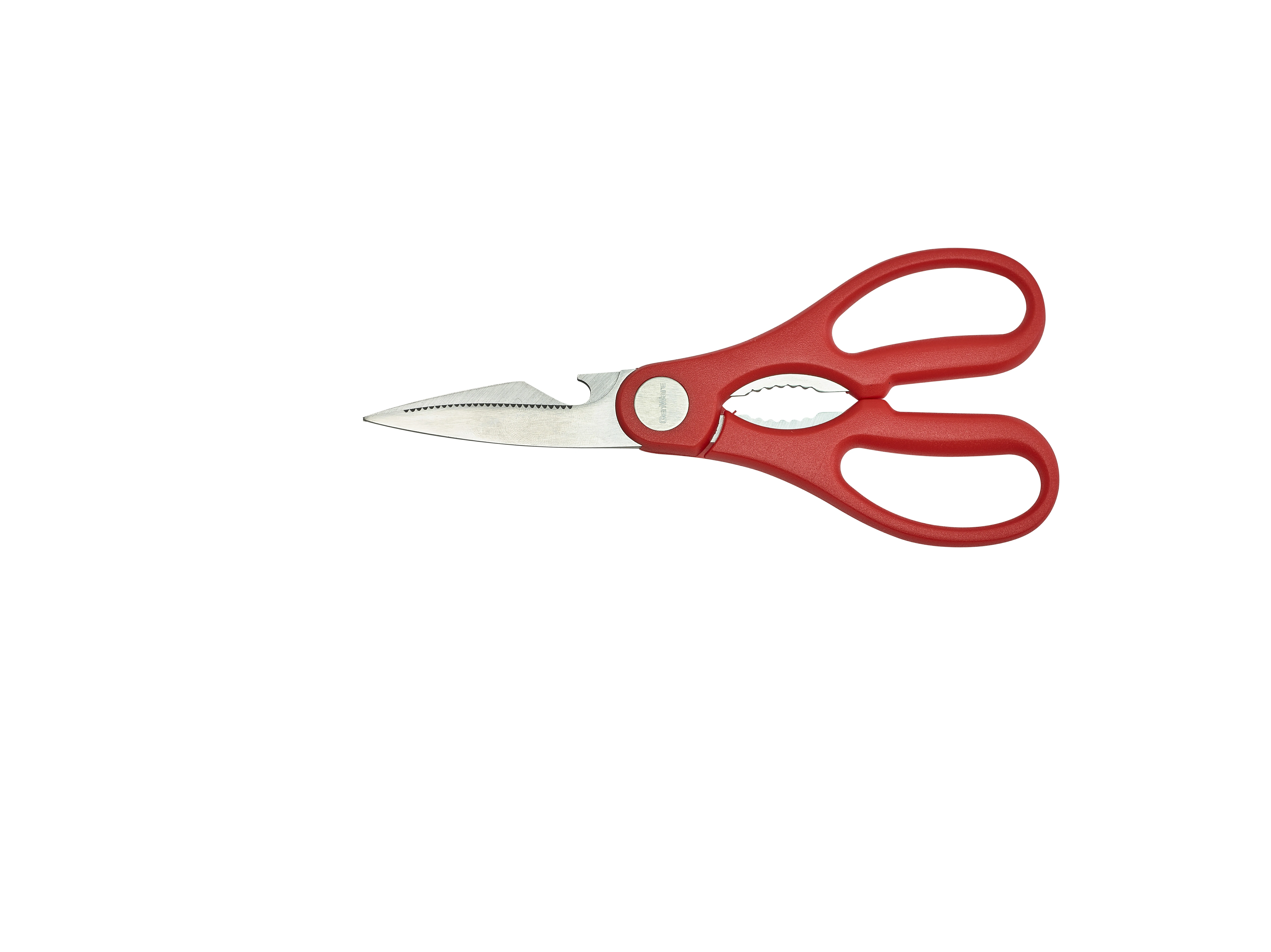 Stainless Steel Kitchen Scissors 8" Red
