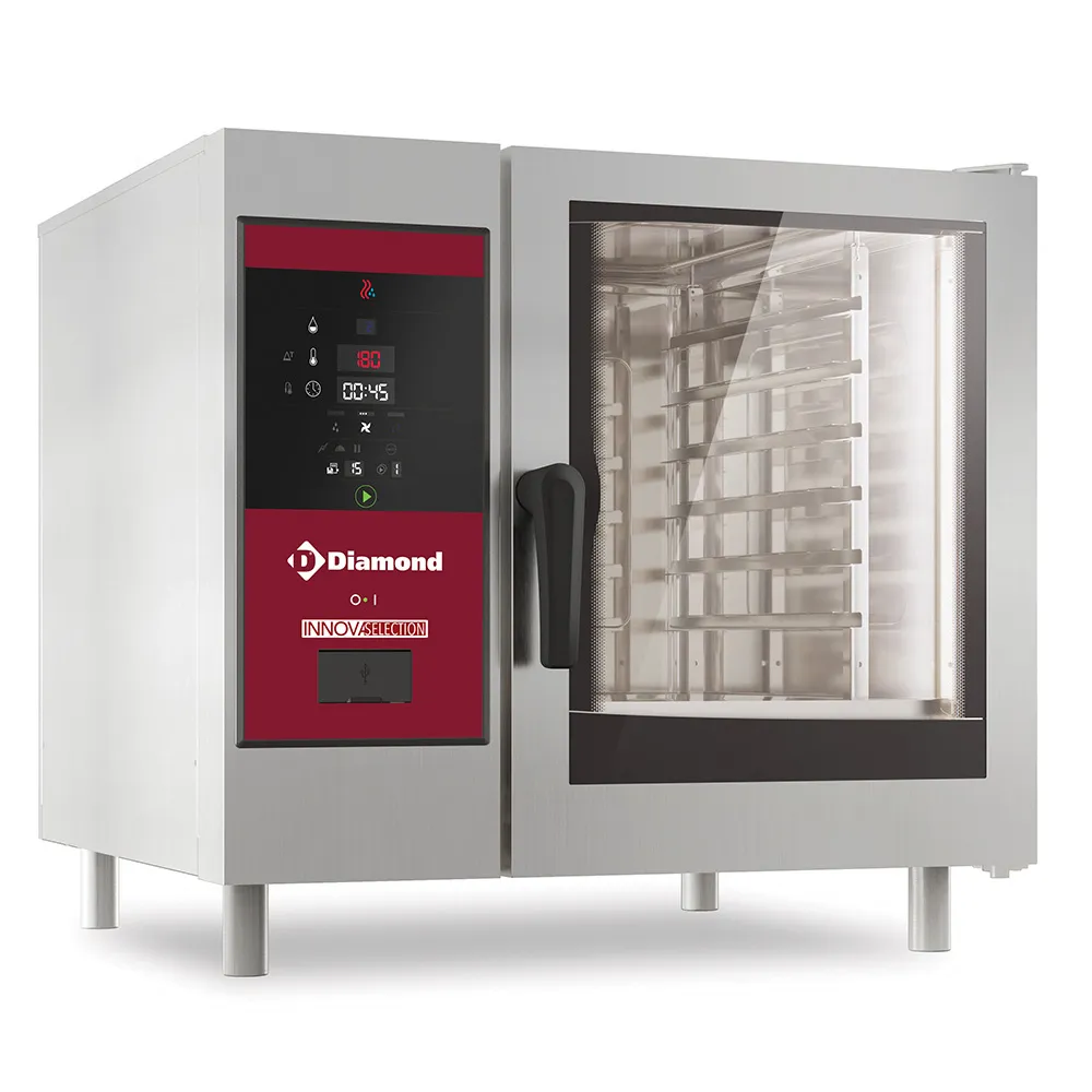 Diamond Electric oven direct steam and convection, 6x GN 1/1+Cleaning