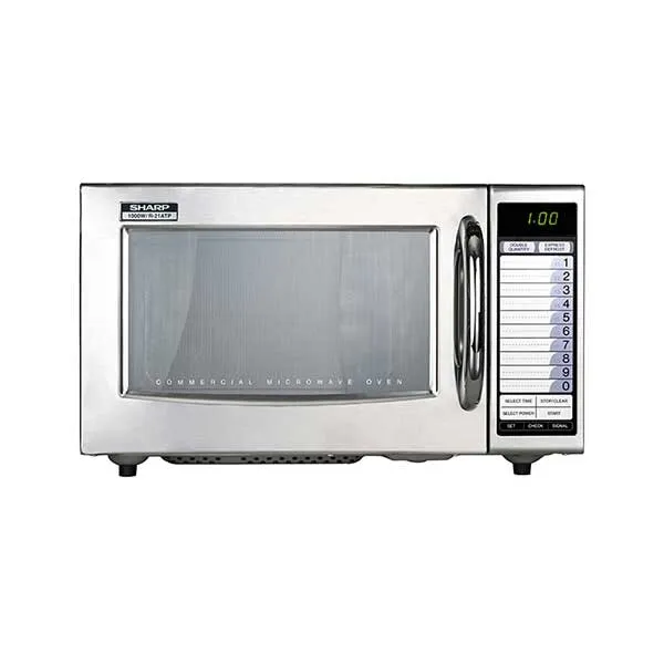 Sharp R21AT 1000 Watt Medium Duty Commercial Microwave, 1000W