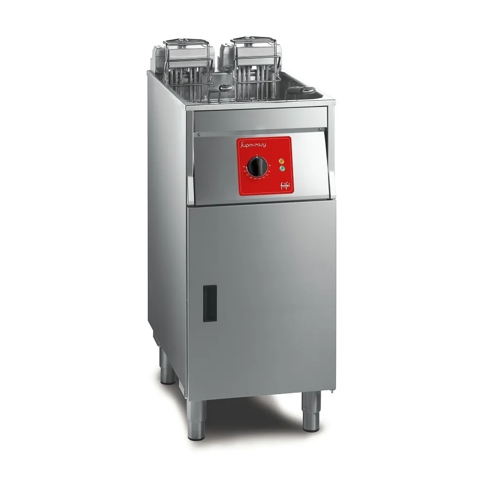 SL412H31G0 - FriFri Super Easy 412 Electric Free-standing Single Tank Fryer with Filtration - 2 Baskets - W 400 mm - 22.0 kW