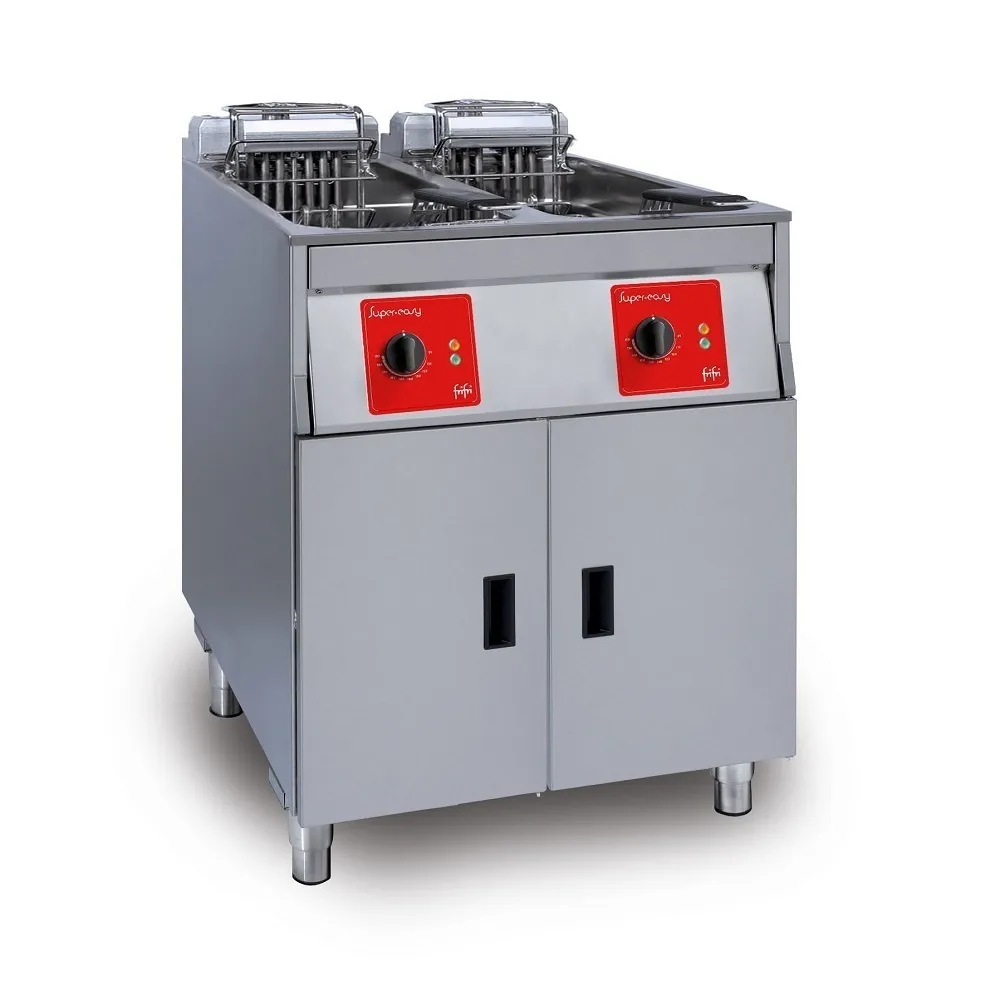 SL622H32G0 - FriFri Super Easy 622 Electric Free-standing Twin Tank Fryer with Filtration - 2 Baskets - W 600 mm - 2 x 15.0 kW